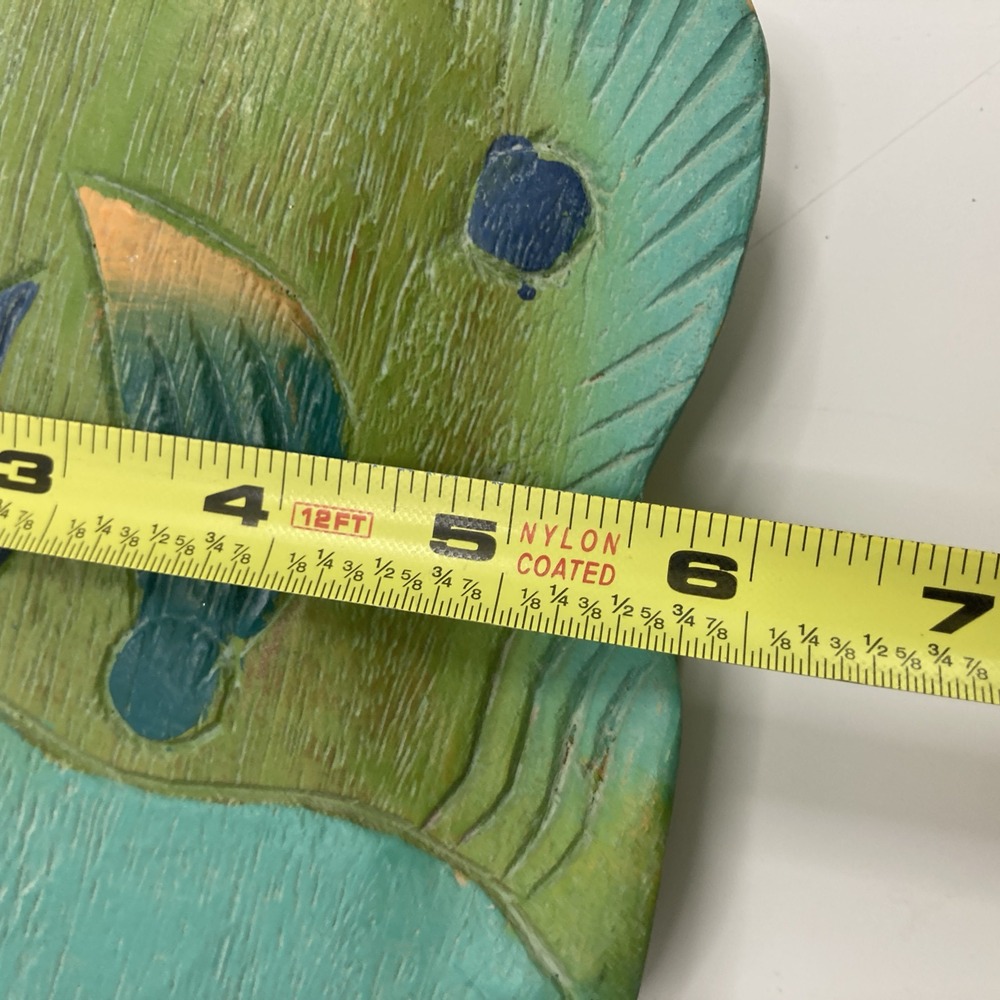 Vtg Pier 1 Imports Carved Wood Fish‎ Set of 2 Nautical Decor Saltwater Fish - Picture 9 of 9